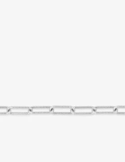 Bracelet Bracelet chaine argent 925 ‰ rhodié maille forçat allongée SO OR