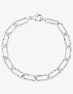 Bracelet Bracelet chaine argent 925 ‰ rhodié maille forçat allongée SO OR