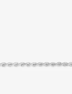 Bracelet Bracelet chaîne corde 4 mm argent 925‰ rhodié SO OR