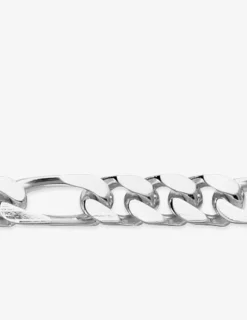 Bracelet Bracelet chaîne en argent 925‰ rhodié figaro SO OR