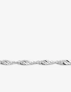 Bracelet Bracelet chaîne Singapour 2 mm argent 925‰ rhodié SO OR