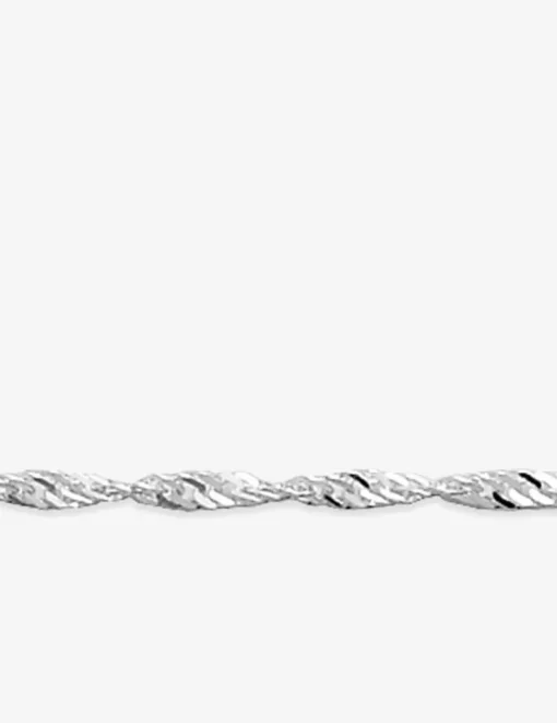 Bracelet Bracelet chaîne Singapour 2 mm argent 925‰ rhodié SO OR