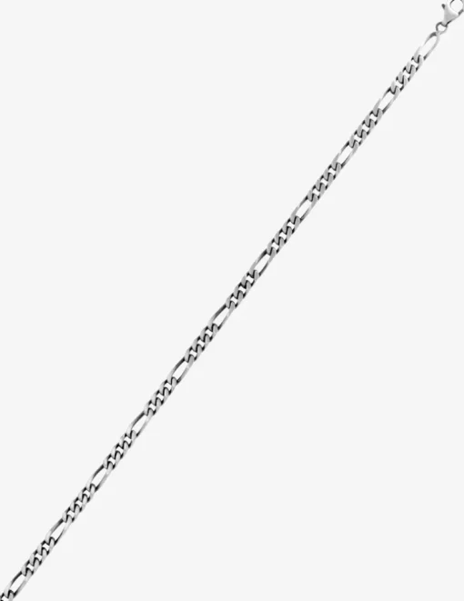 Bracelet Bracelet maille alternée 1+3 4 mm argent 925‰ vieilli SO OR