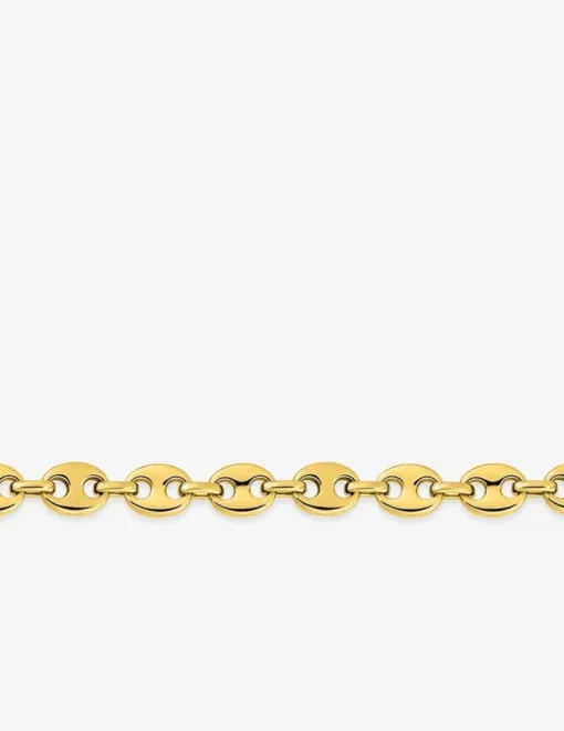 Bracelet Bracelet maille grain de café en acier doré SO OR