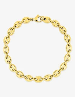Bracelet Bracelet maille grain de café en acier doré SO OR