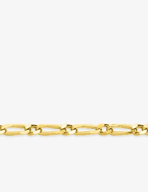 Bracelet Bracelet maille alternée 1+1 2,5 mm plaqué or SO OR