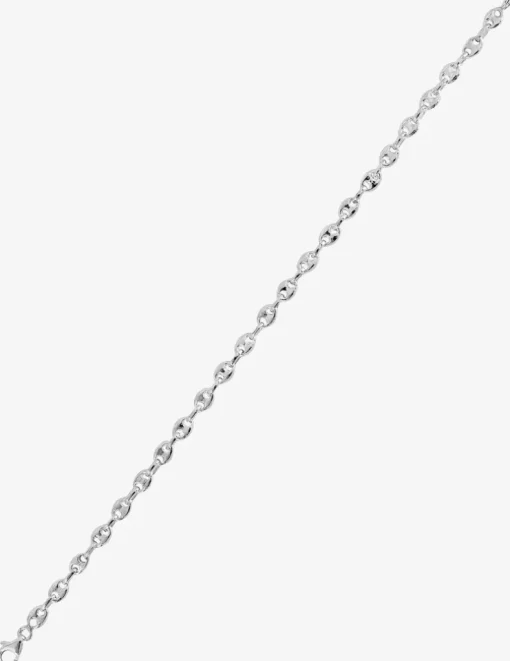 Bracelet Bracelet maille grain de café 4 mm argent 925‰ rhodié SO OR