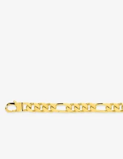 Bracelet Bracelet maille alternée 1+3 7 mm plaqué or SO OR