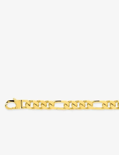 Bracelet Bracelet maille alternée 1+3 7 mm plaqué or SO OR