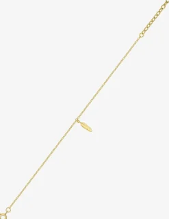 Bracelet breloque plume plaqué or SO OR