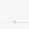 Bracelet cercle et cœur plaqué or et oxydes de zirconium sur du rhodium SO OR