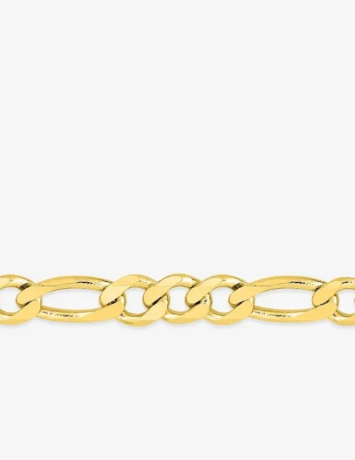 Bracelet Chaine alternée 1+3 en or jaune 375 ‰ 4 mm de largeur SO OR
