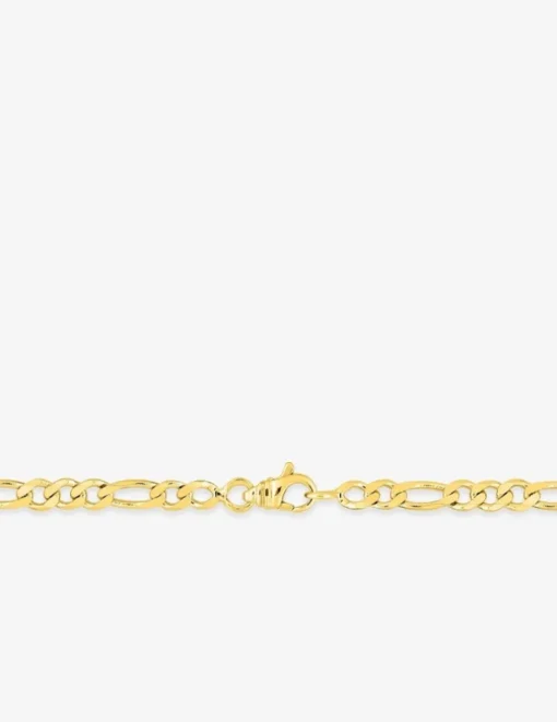 Bracelet Chaine alternée 1+3 en or jaune 375 ‰ 4 mm de largeur SO OR