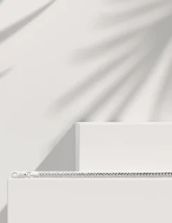 Bracelet Chaîne anglaise en or blanc 375 ‰ SO OR