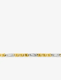 Bracelet Chaîne bicolore or 375 ‰ SO OR