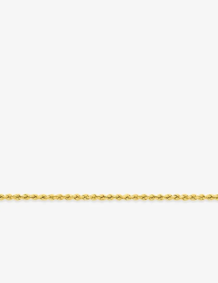 Bracelet Chaîne corde en or jaune 375 ‰ SO OR