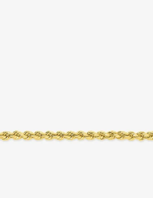 Bracelet Chaîne corde en or jaune 375 ‰ SO OR