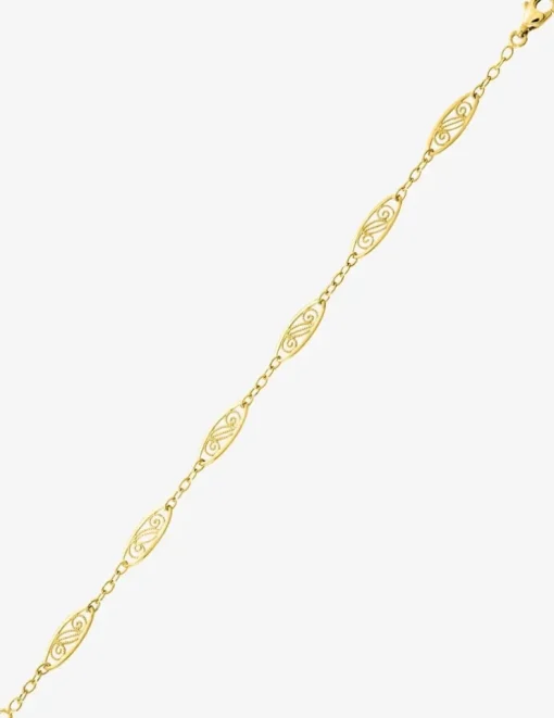 Bracelet Chaîne filigrane or jaune 375 ‰ SO OR