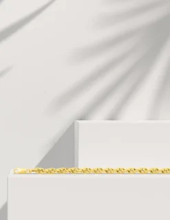 Bracelet Chaîne forçat en or jaune 375 ‰ SO OR