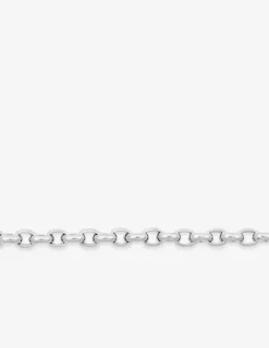 Bracelet Chaîne jaseron en or blanc 375 ‰ SO OR