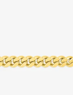 Bracelet Chaîne maille gourmette diamantée en or jaune 750‰ SO OR