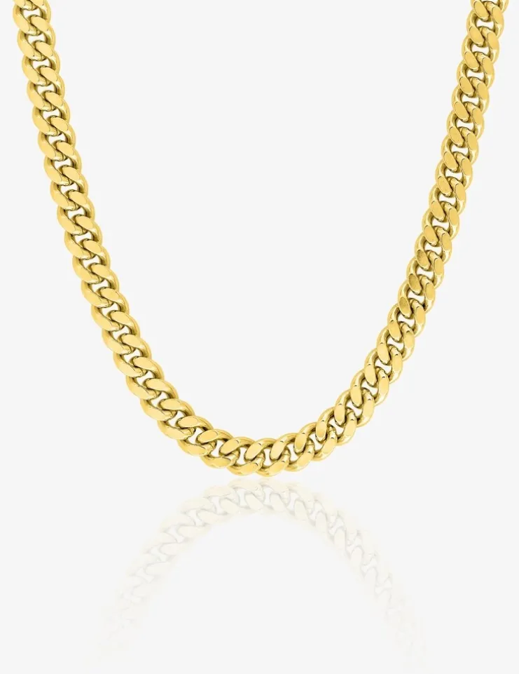 Bracelet Chaîne maille gourmette diamantée en or jaune 750‰ SO OR