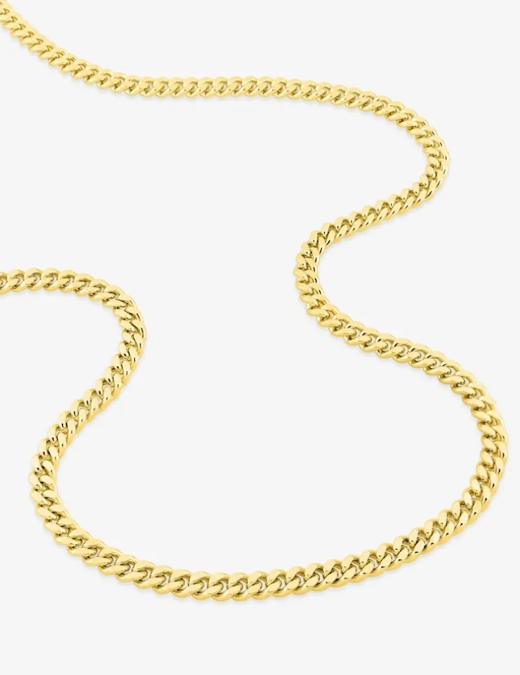 Bracelet Chaîne maille gourmette diamantée en or jaune 750‰ SO OR