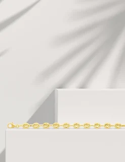 Bracelet Chaîne marine en or jaune 375 ‰ SO OR