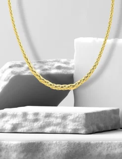 Bracelet Chaîne palmier en or jaune 375 ‰ SO OR