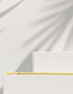 Bracelet Chaîne palmier en or jaune 375 ‰ SO OR