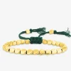 Bracelet cordon cuivre doré vert SO OR