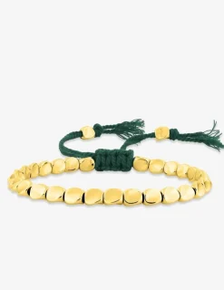 Bracelet cordon cuivre doré vert SO OR
