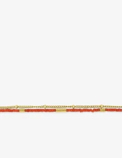 Bracelet cristal synthétique et acier doré SO OR