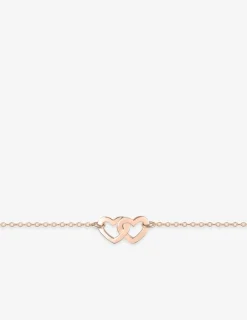 Bracelet cœurs entrelacés plaqué or rose SO OR