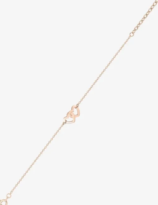 Bracelet cœurs entrelacés plaqué or rose SO OR