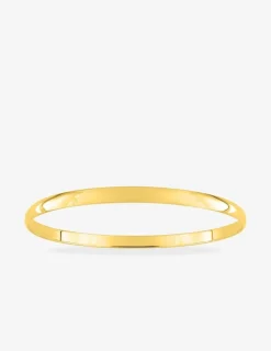 Bracelet demi-jonc plat 4 mm en or jaune 375 ‰ SO OR