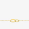 Bracelet double ovale or jaune 375‰ SO OR
