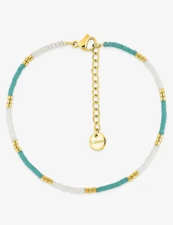 Bracelet en acier doré, cristal blanc SO OR