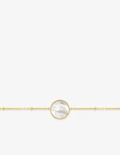 Bracelet en acier doré et nacré blanc SO OR