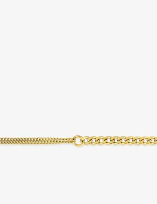 Bracelet en acier doré, maille fantaisie SO OR