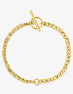 Bracelet en acier doré, maille fantaisie SO OR
