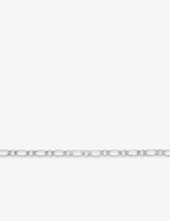 Bracelet en argent 925 ‰ rhodié avec maille alternée 1+1 ultra légère 6 faces SO OR