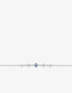 Bracelet en argent 925 ‰ rhodié, quatre oxydes bicolores SO OR