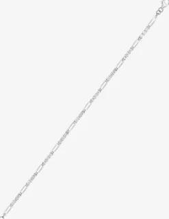 Bracelet en argent 925 ‰ rhodié alterné avec oxydes de zirconium SO OR