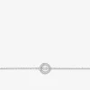Bracelet en argent 925 ‰ rhodié et oxydes de zirconium 18 cm SO OR