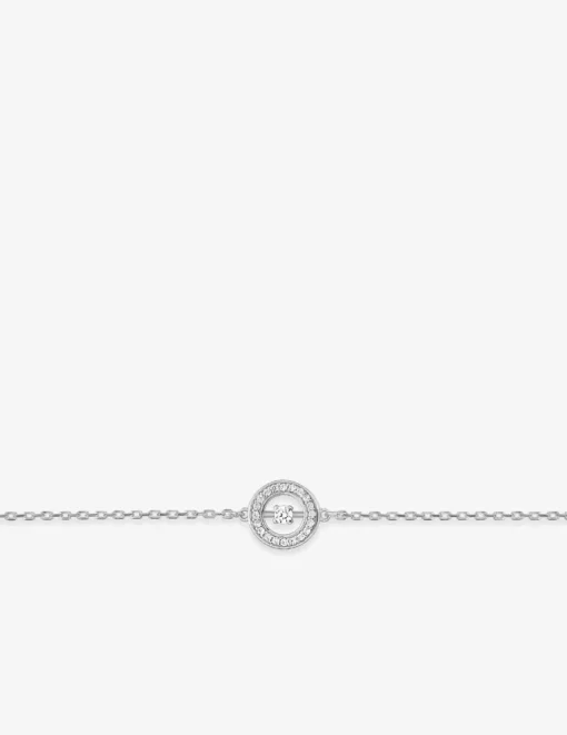 Bracelet en argent 925 ‰ rhodié et oxydes de zirconium 18 cm SO OR
