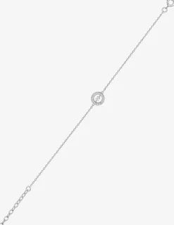 Bracelet en argent 925 ‰ rhodié et oxydes de zirconium 18 cm SO OR