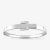 Bracelet en argent 925 ‰ rhodié style ceinture, oxydes de zirconium SO OR