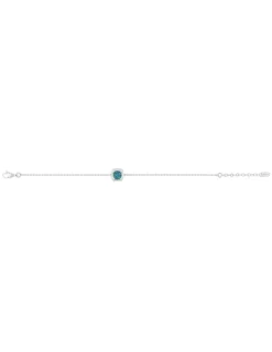 Bracelet en argent 925 ‰ rhodié avec turquoise SO OR
