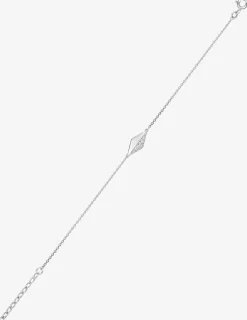 Bracelet en argent 925‰ rhodié et oxydes de zirconium blancs SO OR